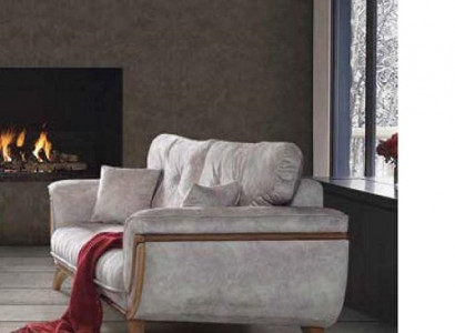 Luxury Three-seater Modern Sofa Upholstered Furniture Gray Couches Sofas